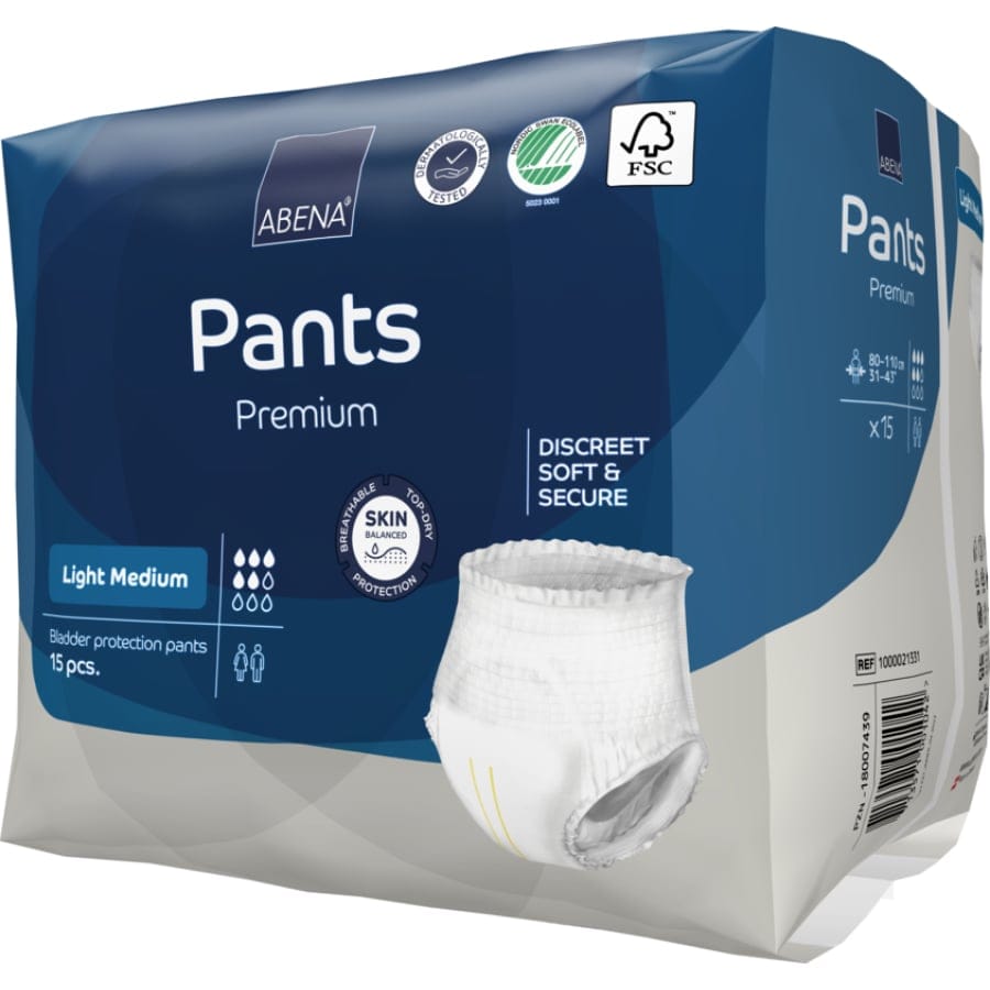 ABENA® Pants Light M 1 Karton (6 Packungen × 15 Stück)