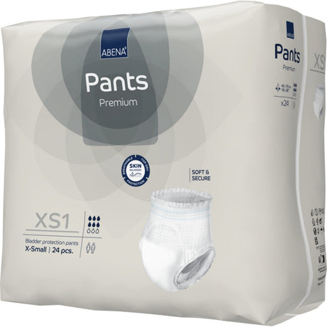 ABENA® Pants XS1, Premium 1 Karton (4 Packungen × 24 Stück)