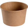 ABENA® Pappschale, braun, Ø 9,7 cm, 240 ml 1 Karton (20 Packungen × 50 Stück)
