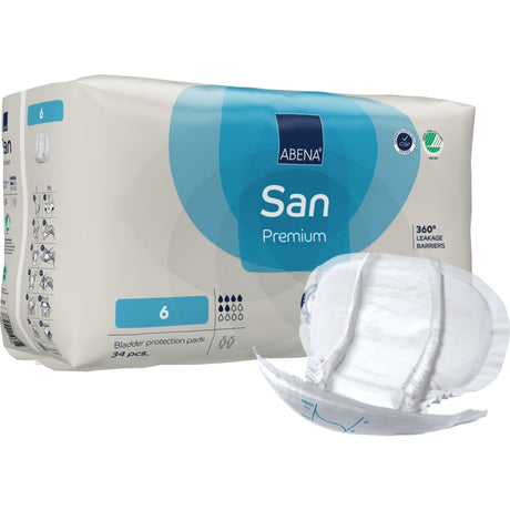ABENA® San Premium Inkontinenzeinlagen, Größe 6 Größe 6, 1 Packung (34 Stück)