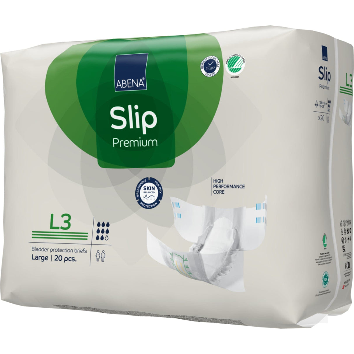 ABENA® Slip L3, Premium 1 Karton (4 Packungen × 20 Stück)