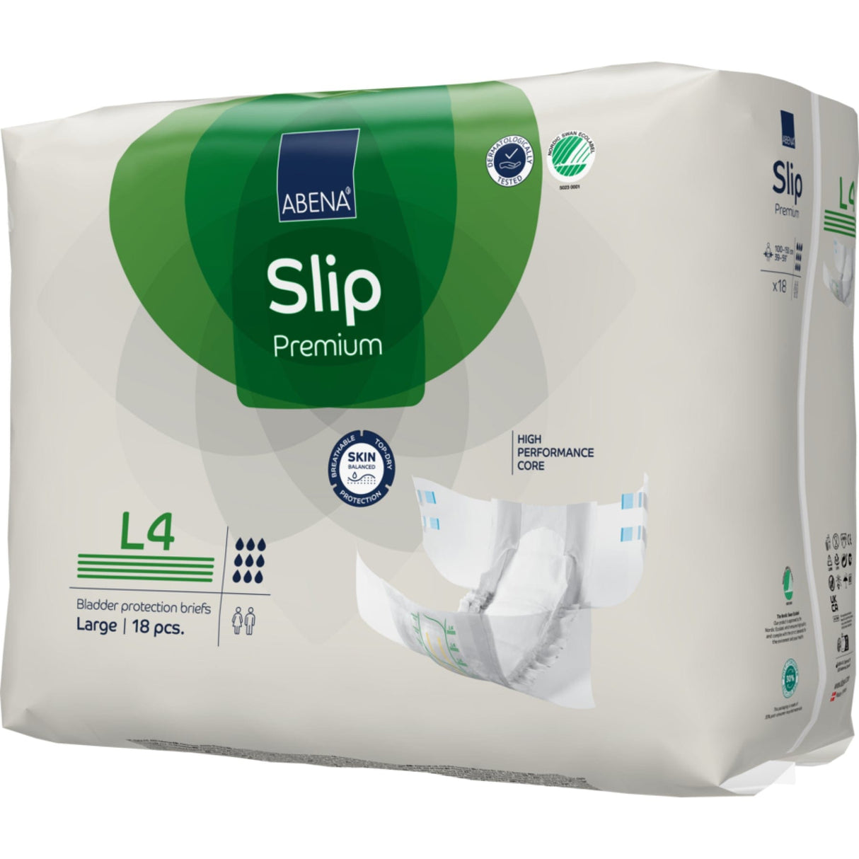 ABENA® Slip L4, Premium 1 Karton (4 Packungen × 18 Stück)