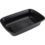 ABENA® Take-away-Schale, PP, ungeteilt, 360 ml, schwarz 1 Packung (50 Stück)
