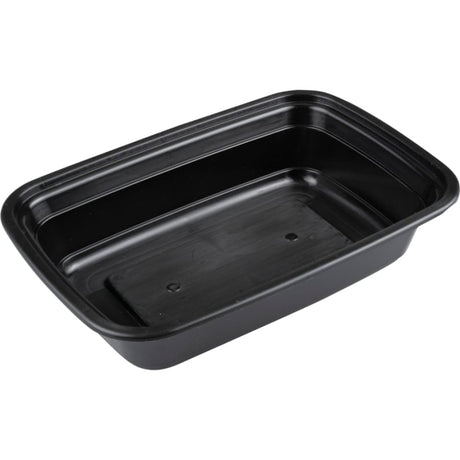 ABENA® Take-away-Schale, PP, ungeteilt, 705 ml, schwarz 1 Karton (8 Packungen × 50 Stück)