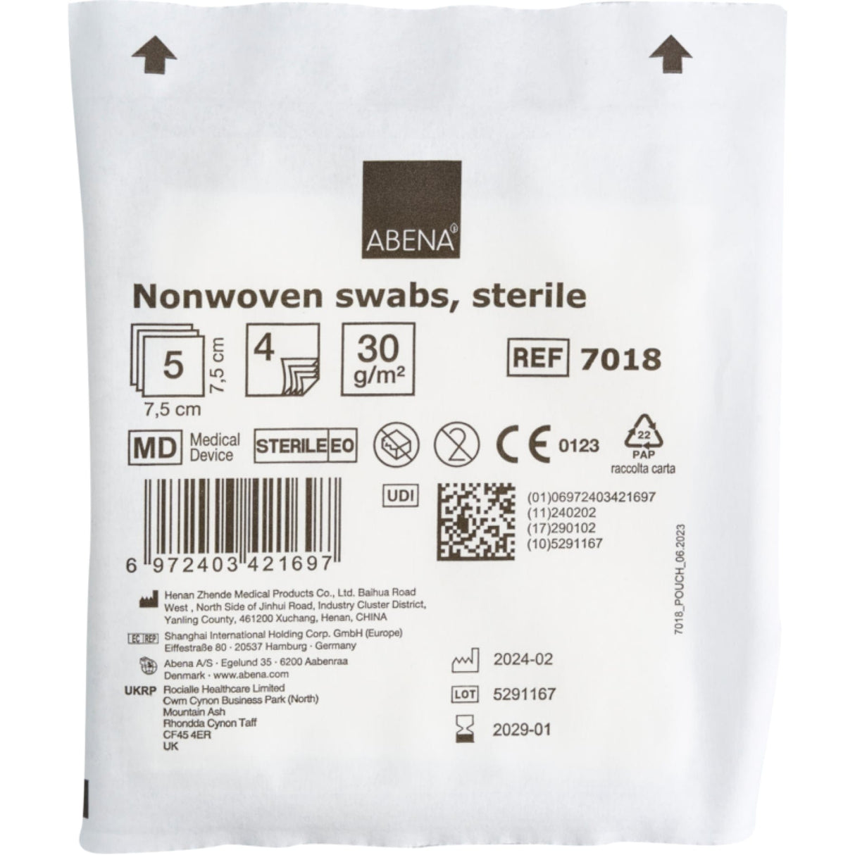 ABENA® Vlieskompresse, steril