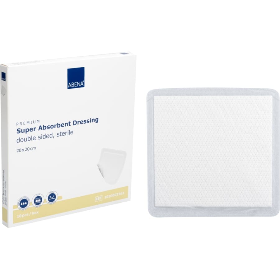 ABENA® Wundauflage, doppelseitig, steril, weiß 1 Packung (10 Stück) · 425422