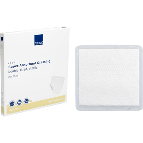 ABENA® Wundauflage, doppelseitig, steril, weiß 1 Packung (10 Stück) · 425422