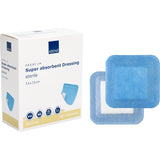 ABENA® Wundauflage, steril, weiß/blau 1 Karton (20 Packungen × 10 Stück) · 425436
