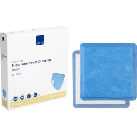 ABENA® Wundauflage, steril, weiß/blau 1 Packung (10 Stück) · 425429
