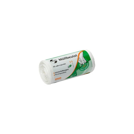 DEISS FIRST PLUS Abfallbeutel 18 Liter,  ca. 264 g/ Rolle, weiss 1 Rolle = 50 Saecke