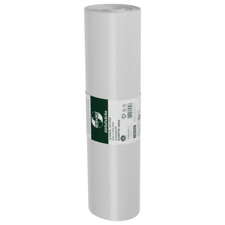 DEISS BLAUER ENGEL Abfallsack 120 Liter transparent, Typ 60