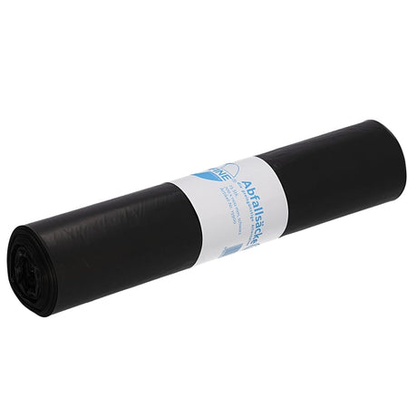 DEISS ECOFINE Abfallsack 120 Liter schwarz, 890 g/ Rolle, Typ 60 1 Rolle = 25 Saecke