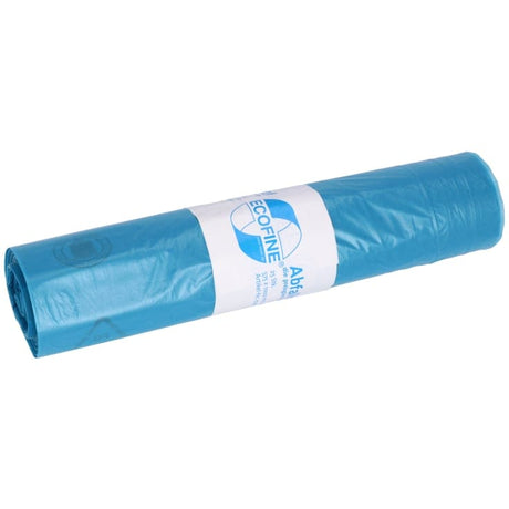 DEISS ECOFINE Abfallsack 70 Liter blau, ca. 660 g/ Rolle, Typ 60 1 Karton = 10 Rollen á 250 Saecke