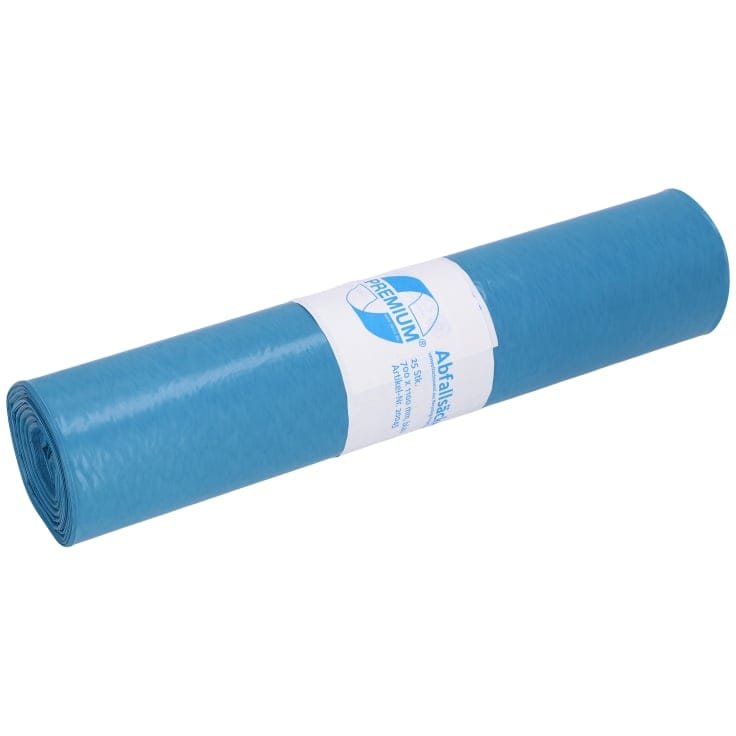 DEISS PREMIUM 20045 Abfallsack 120 Liter blau, 1200 g/Rolle, T60 1 Karton = 10 Rollen á 250 Saecke
