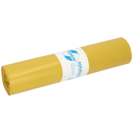 DEISS PREMIUM Abfallsack 120 Liter gelb, ca. 1310 g/Rolle, T60 1 Karton = 10 Rollen á 250 Saecke