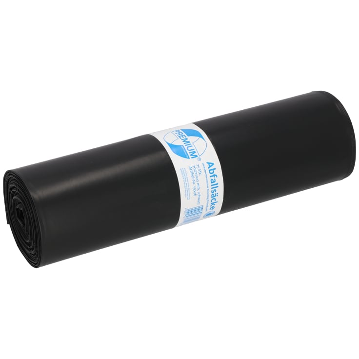 DEISS PREMIUM Abfallsack 120 Liter schwarz, ca.2300 g/Rolle, T100 Variante 2