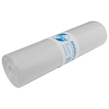 DEISS PREMIUM Abfallsack 120 Liter transparent, Typ 150 1 Rolle = 15 Saecke