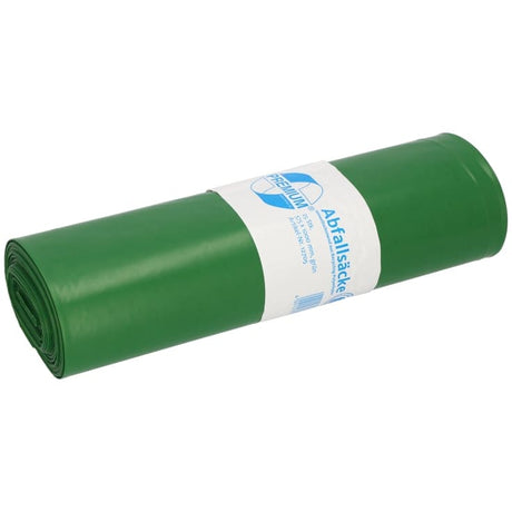 DEISS PREMIUM Abfallsack 70 Liter grün, 1320 g/Rolle, Typ 100 1 Karton = 10 Rollen á 250 Saecke