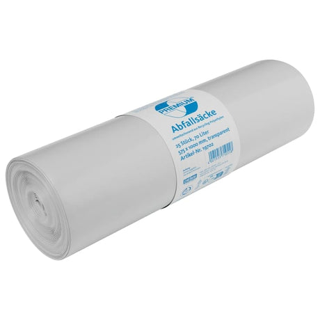 DEISS PREMIUM Abfallsack 70 Liter transp., 1060 g/ Rolle, Typ 60 1 Rolle = 25 Saecke