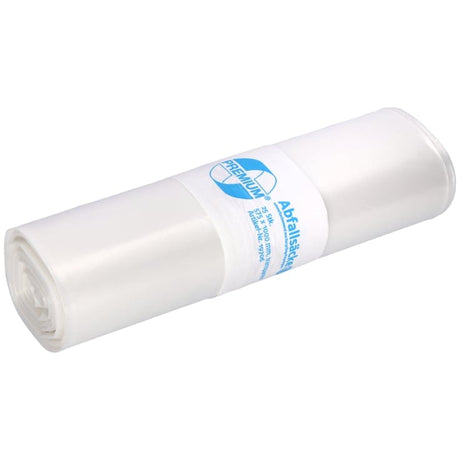 DEISS PREMIUM Abfallsack 70 Liter transp., 1320 g/Rolle, Typ 100 1 Rolle = 25 Saecke