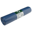 DEISS LDPE Abfallsäcke 120 Liter blau, aus Recycling-LDPE, Typ 60 1 Rolle = 25 Stück