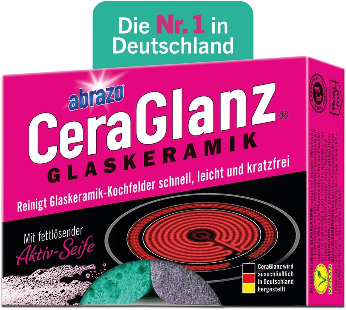 abrazo CeraGlanz GLASKERAMIK – schonende Tiefenreinigung für dein Kochfeld