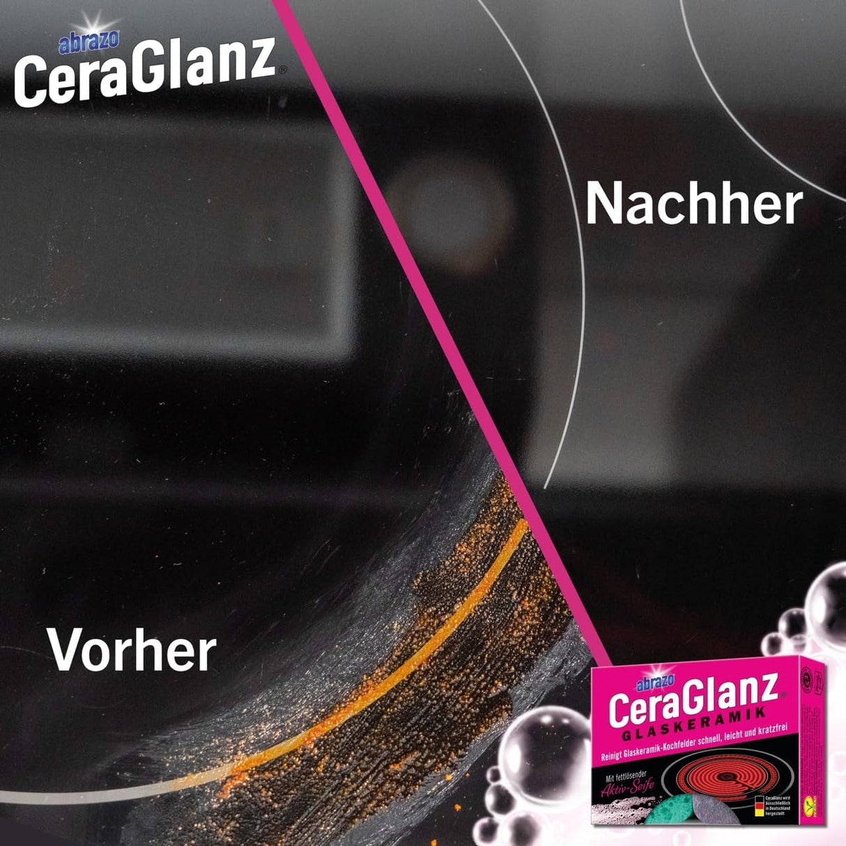 abrazo CeraGlanz GLASKERAMIK – schonende Tiefenreinigung für dein Kochfeld