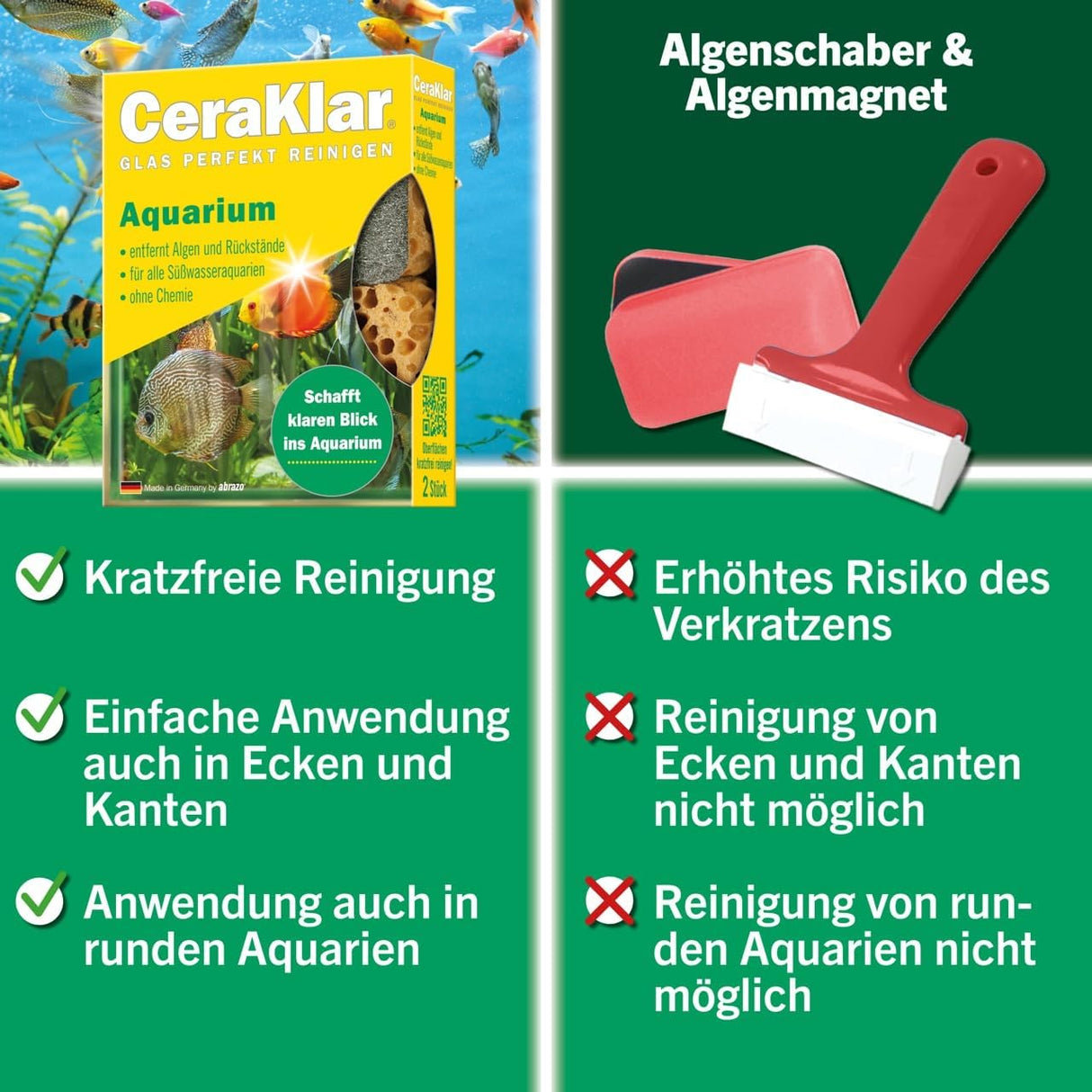 abrazo CeraKlar Aquarium Schwamm
