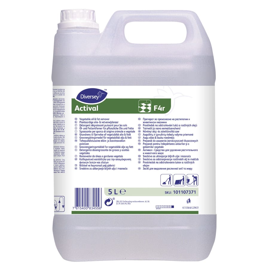 Actival F4r Alkalischer Fettlöser, schaumarm 1 Karton = 2 x 5 Liter Kanister