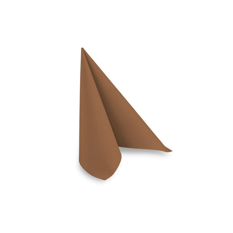 Airlaid Servietten, 40 x 40 cm, 1/4 Falzung 16× 50 Stück Braun