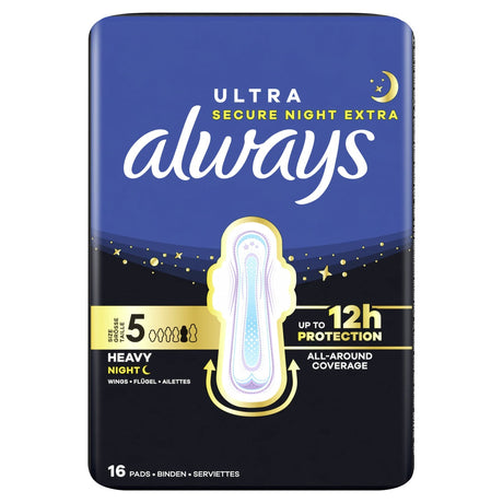 Always Ultra Secure Night Extra Damenbinden, Größe 5