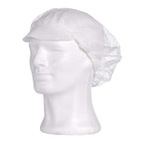 AMPri MED-COMFORT Baretthauben mit Schirm Polypropylen Einmalgebrauch Hygiene 1 Karton = 10 Packungen à 100 Stück, Farbe: Weiß