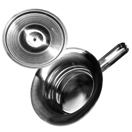 AMPri MED-COMFORT Steckbecken mit Deckel Edelstahl Patientenversorgung 1 Stück