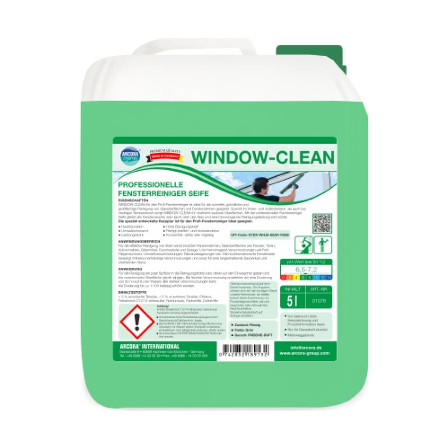 Arcora Fensterreiniger, Seife, Window-Clean 5 Liter