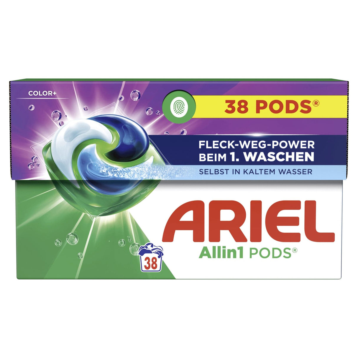 Ariel All in 1 PODS Color+ Colorwaschmittel 1 Karton (38 Pods)