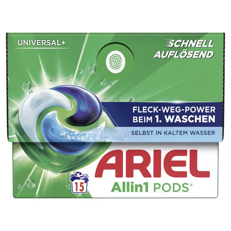 Ariel All in 1 PODS Universal+ Universalwaschmittel 1 Karton (15 Pods)
