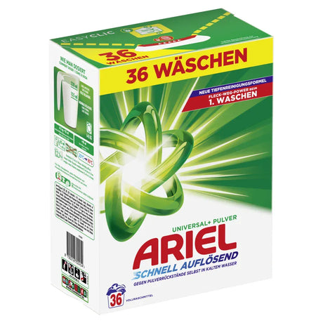 Ariel Universal+ Pulver Regulär Vollwaschmittel 1,8 kg - 36 Waschladungen