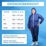 ARNOMED COVER Einwegoverall mit Kapuze, PP, blau