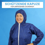 ARNOMED COVER Einwegoverall mit Kapuze, PP, blau