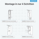 ARNOMED Desinfektionsmittelspender, Aluminium