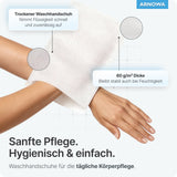 ARNOMED Einmalwaschhandschuh Molton ECO, weiß