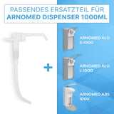 ARNOMED Ersatzpumpe für Desinfektionsmittelspender, weiß