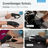 ARNOMED Latex Black Einmalhandschuhe, puderfrei, schwarz