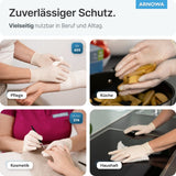 ARNOMED Latex PF Einmalhandschuhe, puderfrei, natur