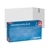 ARNOMED Nitril Blue Einmalhandschuhe, puderfrei, blau S / Karton (10 Packungen × 100 Stück)