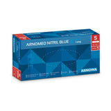 ARNOMED Nitril Blue XTRA LONG Einmalhandschuhe, puderfrei, blau 1 Packung (100 Stück), S