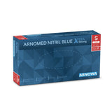 ARNOMED Nitril Blue XTRA STRONG Einmalhandschuhe, puderfrei, blau S / Packung (100 Stück)