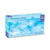 ARNOMED Nitril Ice Blue Einmalhandschuhe, puderfrei, hellblau XL / Packung (100 Stück)