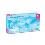 ARNOMED Nitril Ice Blue Einmalhandschuhe, puderfrei, hellblau XS / Packung (100 Stück)