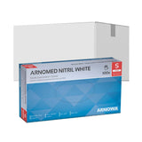 ARNOMED Nitril White Einmalhandschuhe, puderfrei, weiß S / Karton (10 Packungen × 100 Stück)